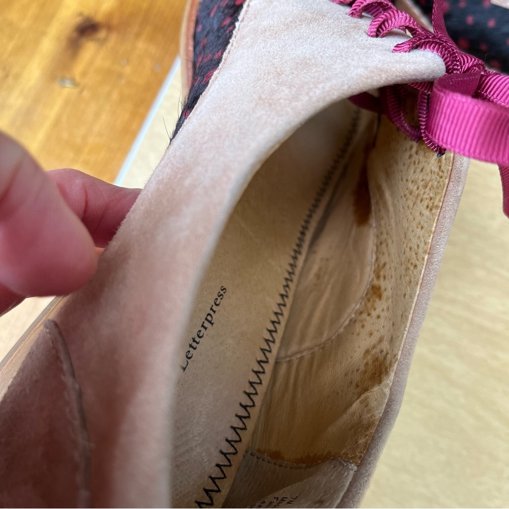 Pilcro and the Letterpress Olivia Leather Cutout Oxford Shoes Sz 7M - Picture 15 of 16